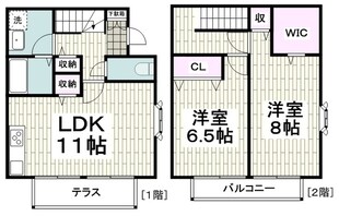 ベルテラス南万騎が原Ｃ棟の物件間取画像